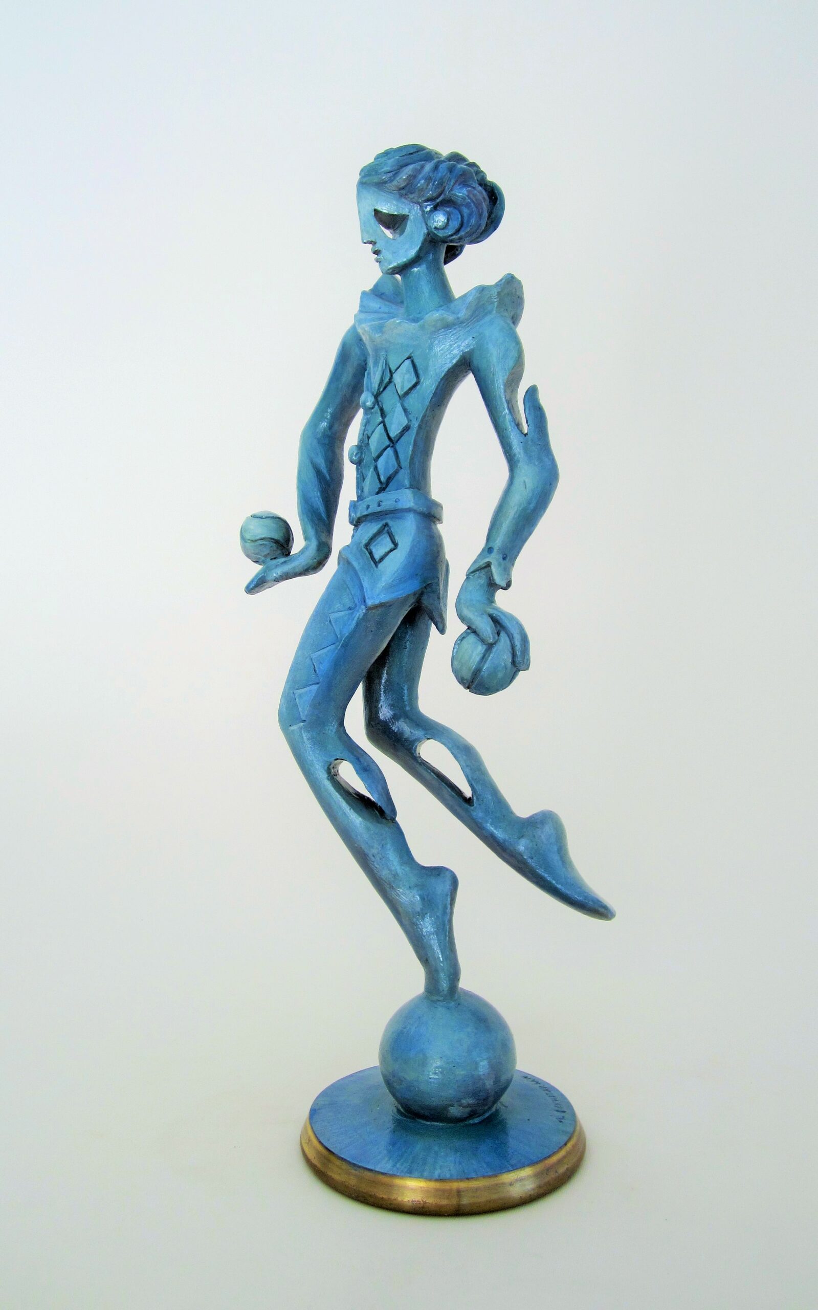 Arlequin jongleur</p>
<p>Taille : 22*32*19 cm     Matière : Bronze