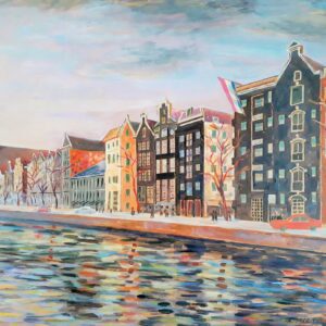 Amsterdam, 40 x 50 cm, huille sur isorele ,2000, prix 700€